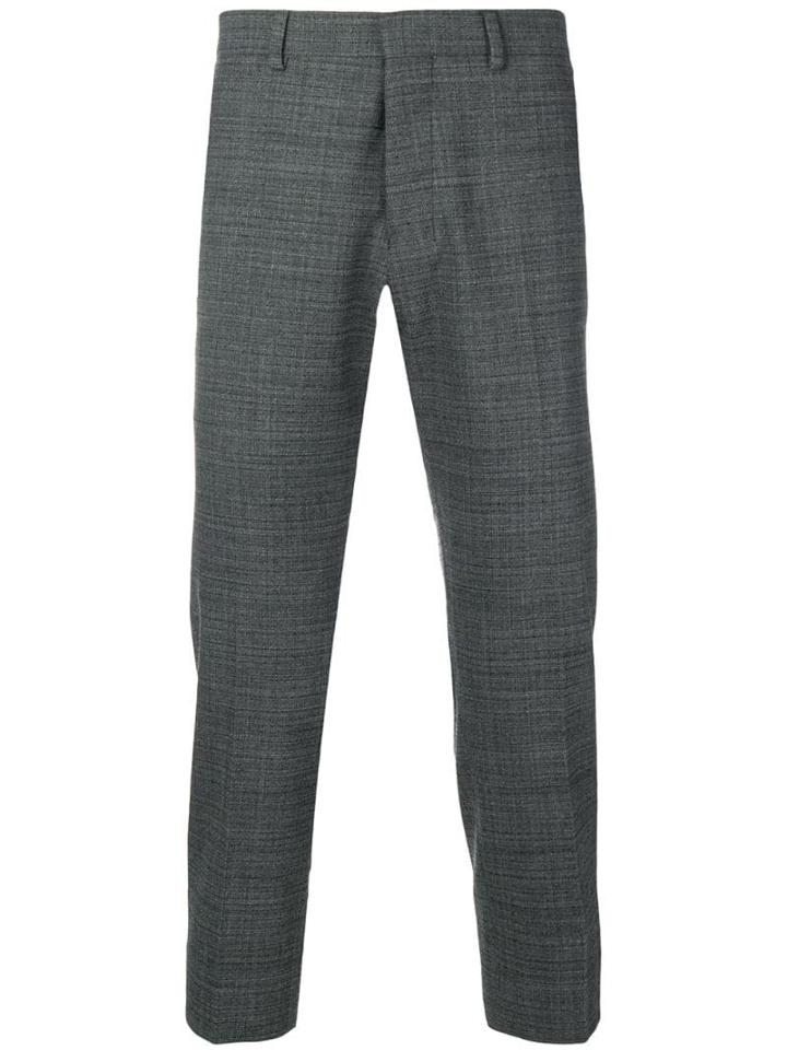 Ami Alexandre Mattiussi Cropped Slim-fit Trousers - Black