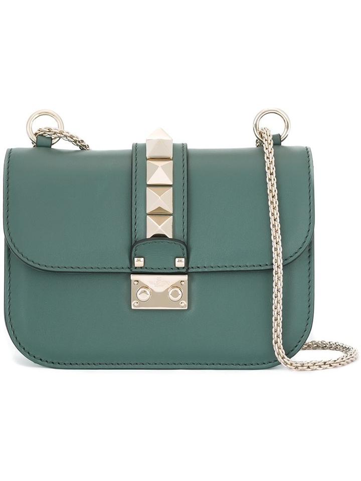 Valentino 'glam Lock' Shoulder Bag, Women's, Green
