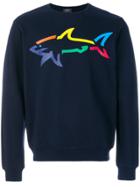 Paul & Shark Printed Shark Sweatshirt - Blue