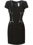 Thierry Mugler Vintage Geometric Patterned Dress - Black