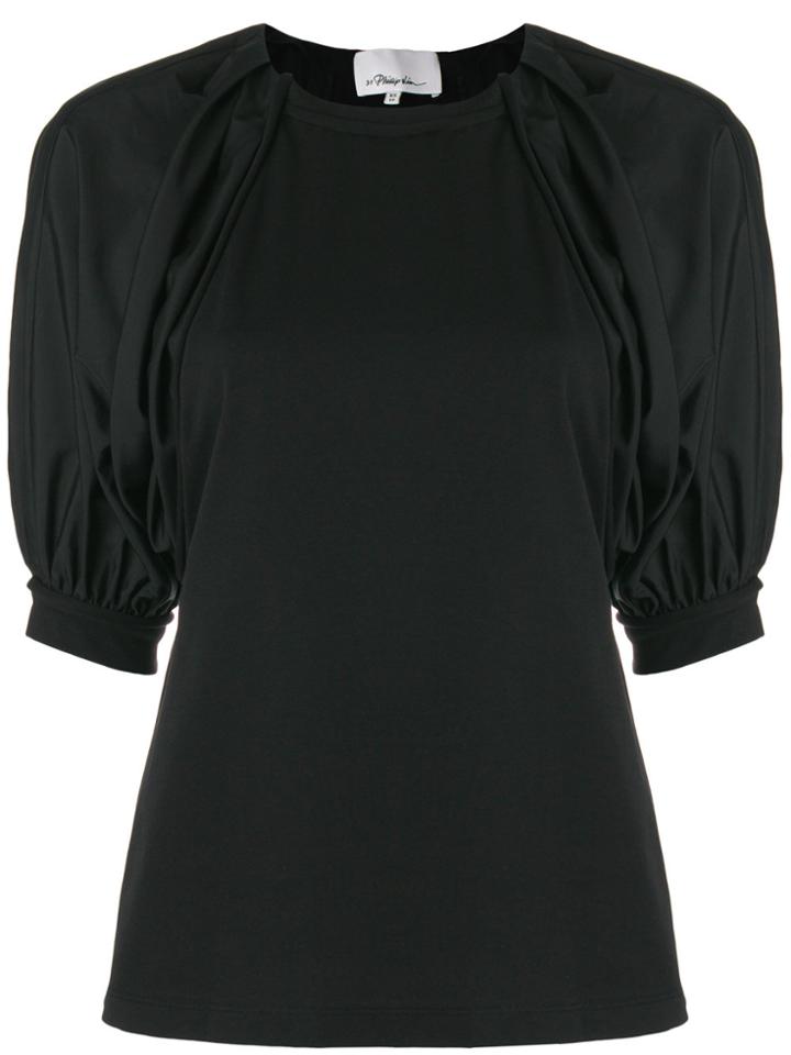 3.1 Phillip Lim Puff Sleeve Top - Black