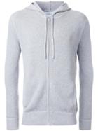 Venroy Zipped Knitted Hoodie, Men's, Size: Xl, Grey, Cotton/cashmere