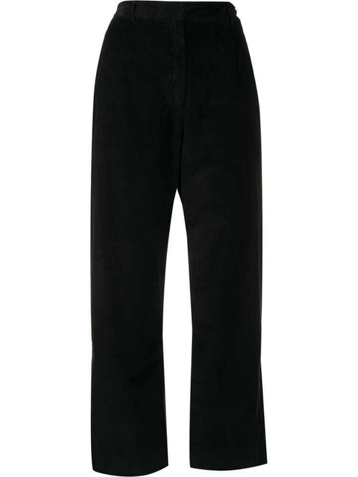 Kristensen Du Nord Flared Corduroy Trousers - Black