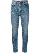 Heron Preston Lazer Print Skinny Jeans - Blue