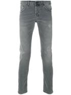 Dondup Distressed Slim Fit Jeans - Grey
