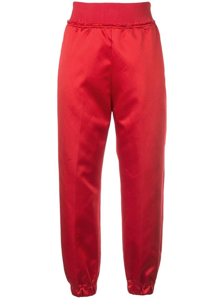 Undercover High Waisted Track Pants - Red