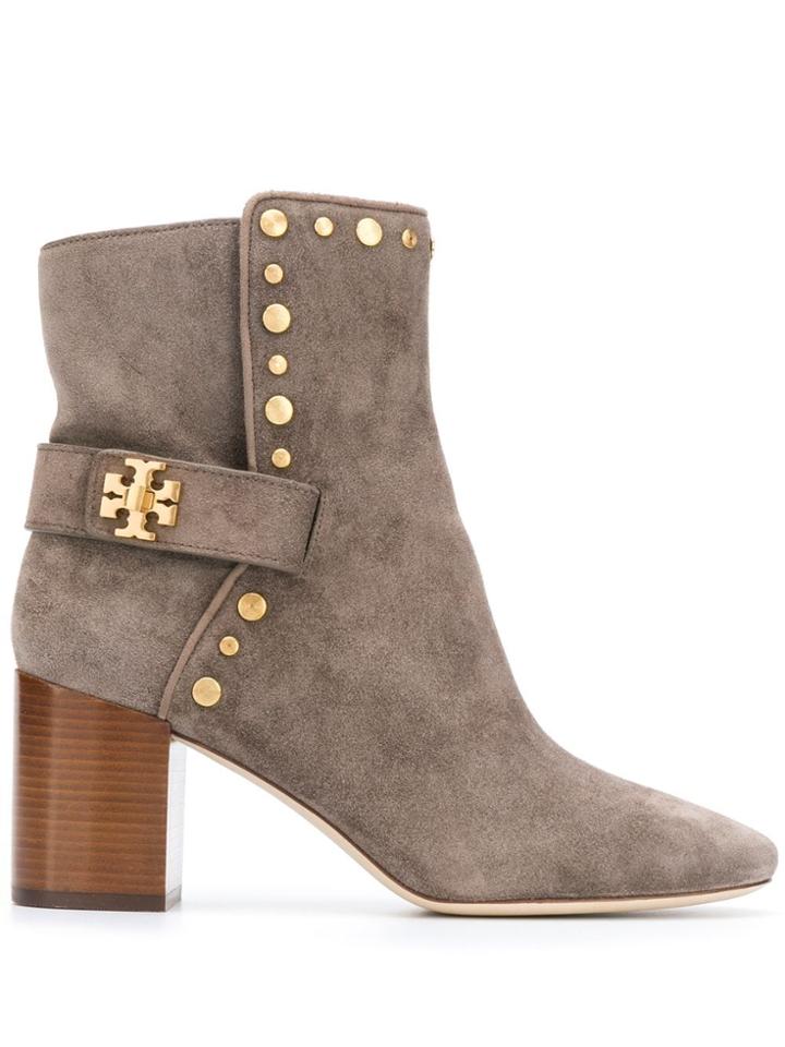 Tory Burch Kira Studded Boots - Neutrals