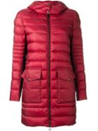 Belstaff Long Puffer Jacket, Women's, Size: 44, Red, Nylon/polyester/feather Down