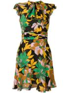 Nº21 Floral Belted Dress - Black