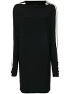Norma Kamali Side Stripe Detail Dress - Black