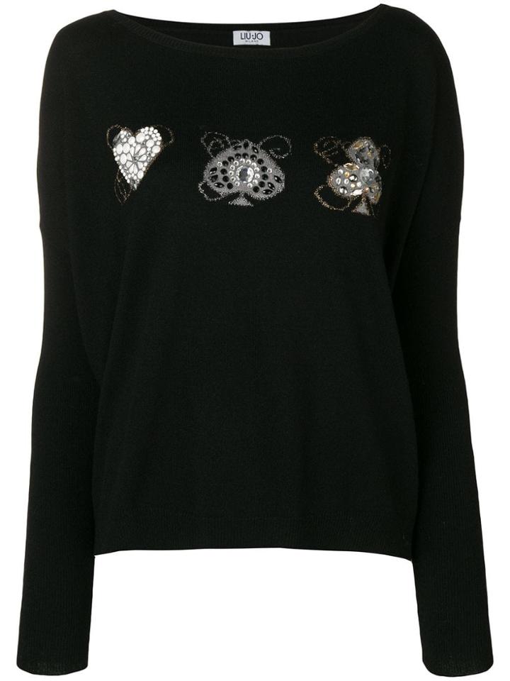 Liu Jo Embellished Pullover - Black