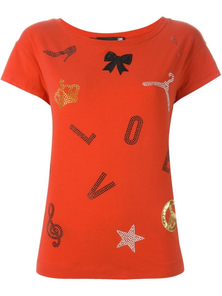 Love Moschino Multi Stamp T-shirt
