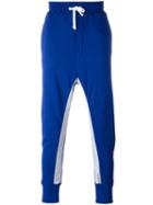Haus By Ggdb - Gathered Ankle Track Pants - Men - Cotton/polyamide - S, Blue, Cotton/polyamide