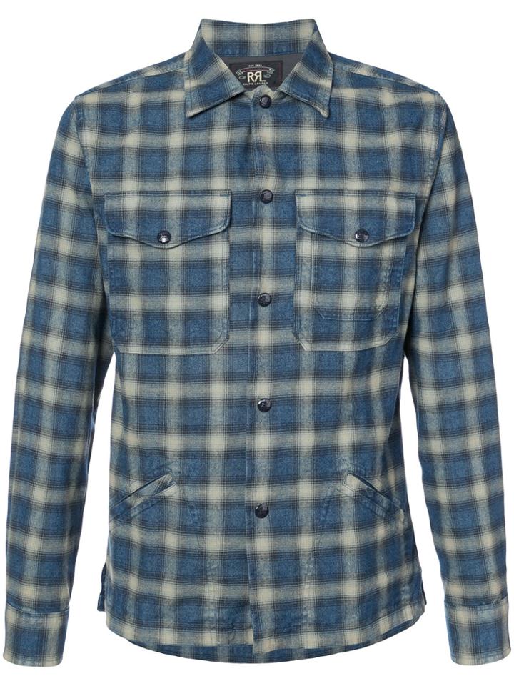 Rrl Checked Shirt - Blue