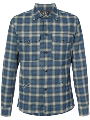 Rrl Checked Shirt - Blue