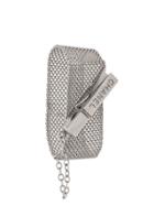 Chanel Vintage Clothes Peg Mesh Bracelet - Silver