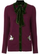 Onefifteen Cashmere Knitted Cardigan - Pink & Purple