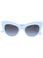 Dolce & Gabbana Eyewear Lace Flowers Sunglasses - Blue