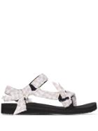 Arizona Love Bandana Knitted Flat Sandals - Black