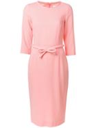 Goat Harriet Bow Fitted Dress - Pink