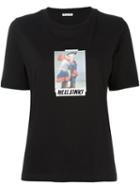 Aalto Hellsinki Print T-shirt, Women's, Size: 34, Black, Cotton