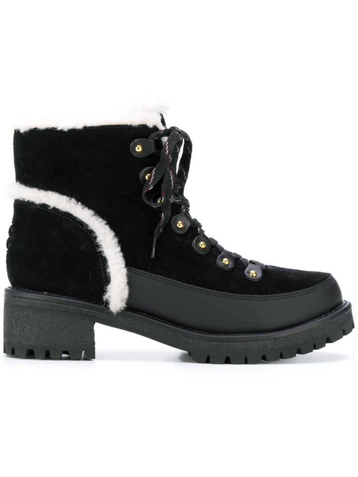 Tory Burch Cooper Shearling Bootie - Black