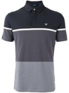 Armani Jeans Colour Block Polo Shirt, Men's, Size: Xxl, Grey, Cotton/spandex/elastane