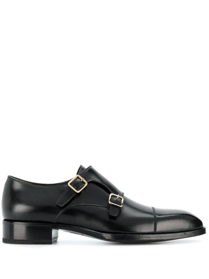 Tom Ford Double Monk Strap Shoes - Black