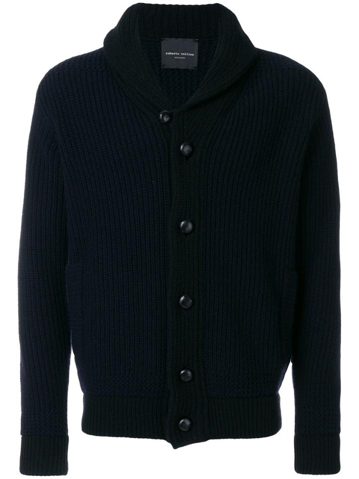 Roberto Collina Chunky Cardigan - Blue