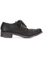 A Diciannoveventitre Distressed Derby Shoes - Black