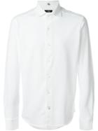 Fay 'piquet' Button Down Shirt, Men's, Size: Medium, White, Cotton