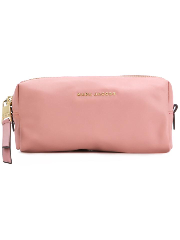 Marc Jacobs Logo Beauty Case - Pink & Purple