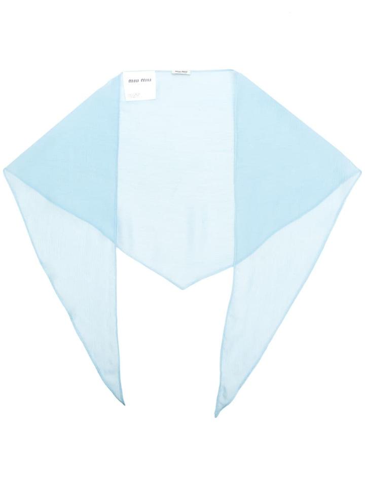 Miu Miu Miu Miu Mcx278brw F0360 Natural (veg)->cotton - Blue