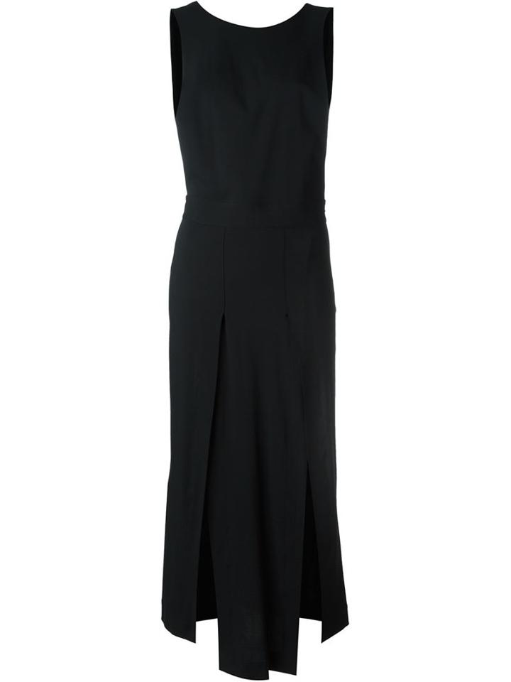 Isabel Benenato Front Slit Sleeveless Dress