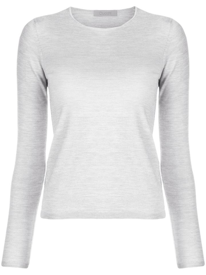 Cruciani Long Sleeved Sweater - Grey