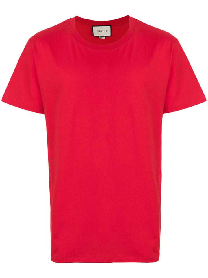 Gucci Logo Print T-shirt - Red