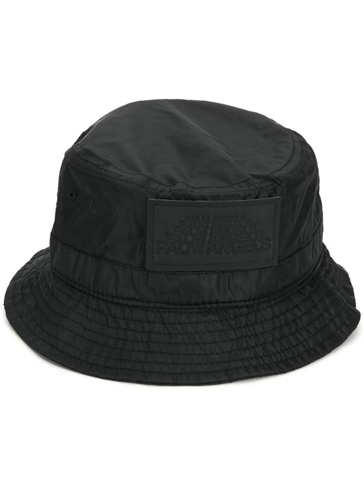 Palm Angels Logo Patch Bucket Hat - Black