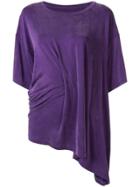 Mm6 Maison Margiela Ruffle Detail Top - Purple