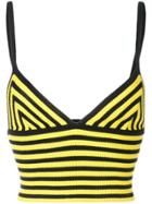 Kenzo Striped Crop Top - Black