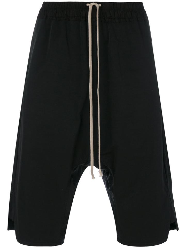 Rick Owens - Basket Swing Shorts - Men - Cotton/polyamide - 56, Black, Cotton/polyamide