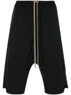 Rick Owens - Basket Swing Shorts - Men - Cotton/polyamide - 56, Black, Cotton/polyamide