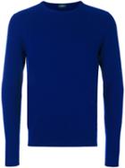 Zanone - Plain Sweatshirt - Men - Cashmere/virgin Wool - 46, Blue, Cashmere/virgin Wool