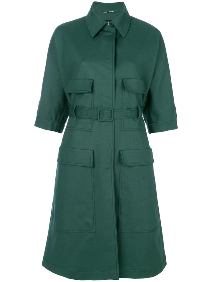 Rochas Short Sleeve Coat - Green