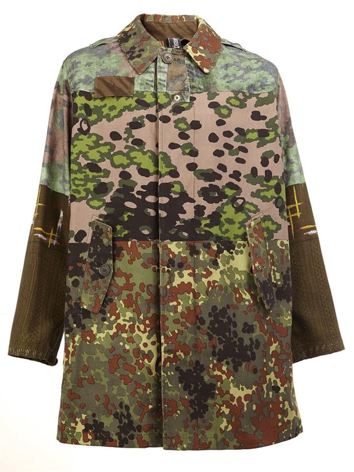 Herno Multi-print Coat - Green