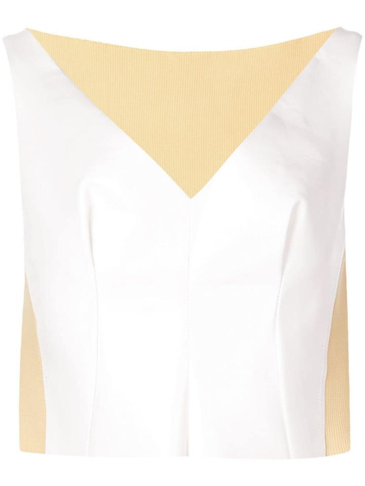 Marni V-neck Blouse - White