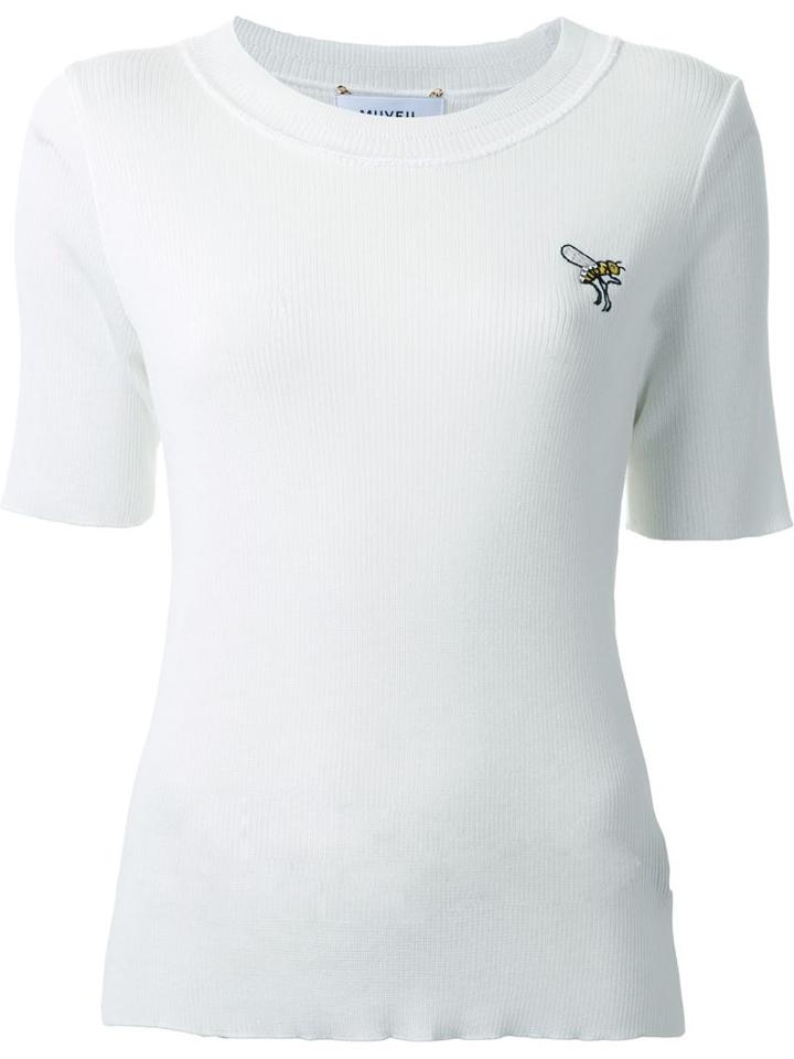 Muveil Logo Detail Fitted T-shirt