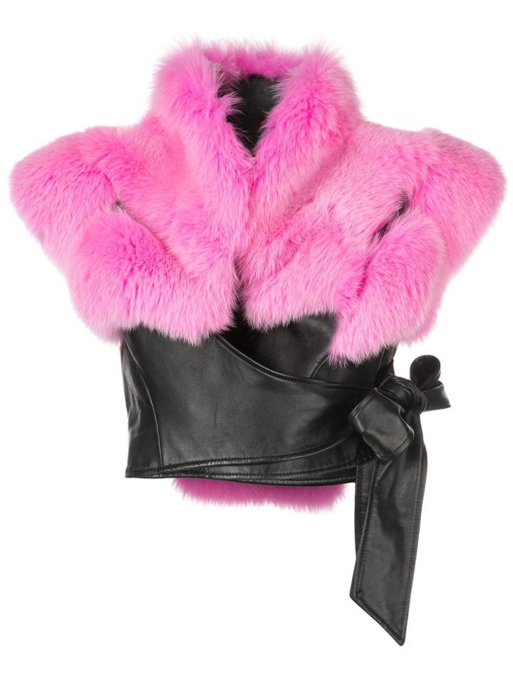 Rubin Singer Lambskin And Fox Fur Jacket - Multicolour