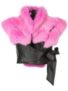 Rubin Singer Lambskin And Fox Fur Jacket - Multicolour