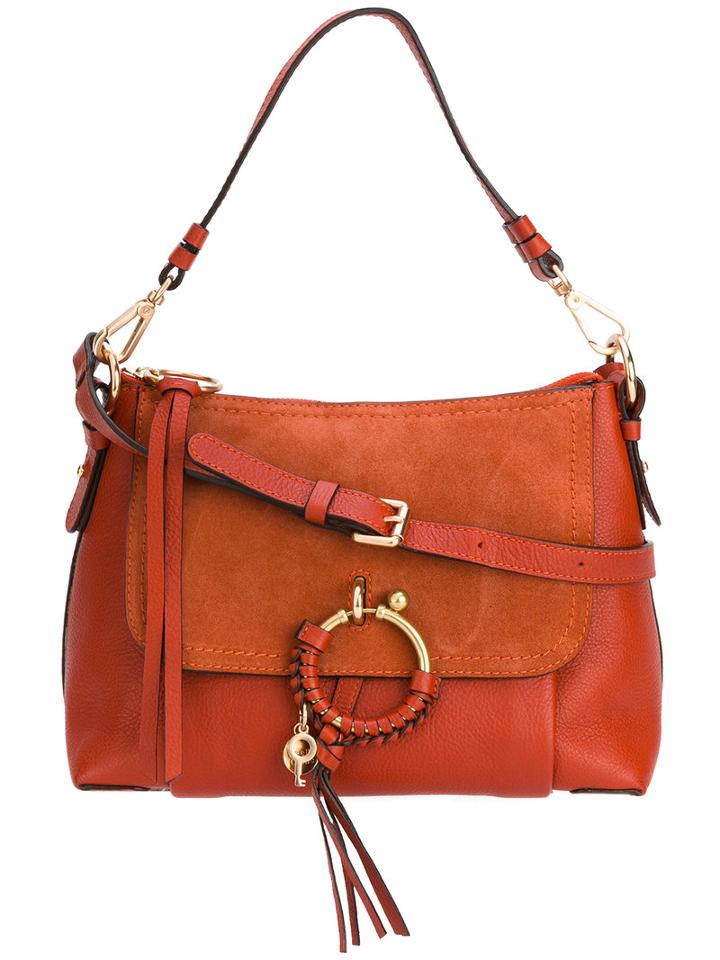 See By Chloé Joan Cross Body Bag, Women's, Red, Calf Leather/suede