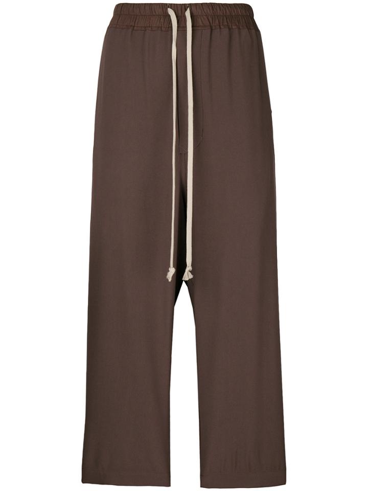 Rick Owens Cropped Trousers - Brown
